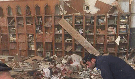 destrozos y sangre en el interior de la mezquita Día de luto nacional en Kuwait por las víctimas del terrorismo